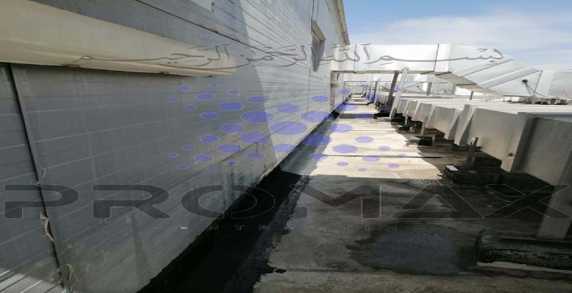 Noon - metal roof waterproofing project by Promax in Dubai, UAE